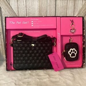 Betsey Johnson The Pet Set, Crossbody Bag, Dog Tag & Small Pouch